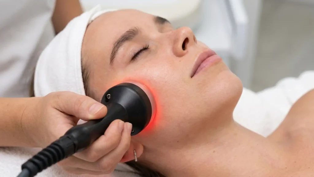 Dermal fillers lip enhancement — non-surgical cosmetic treatment using hyaluronic acid for natural volume