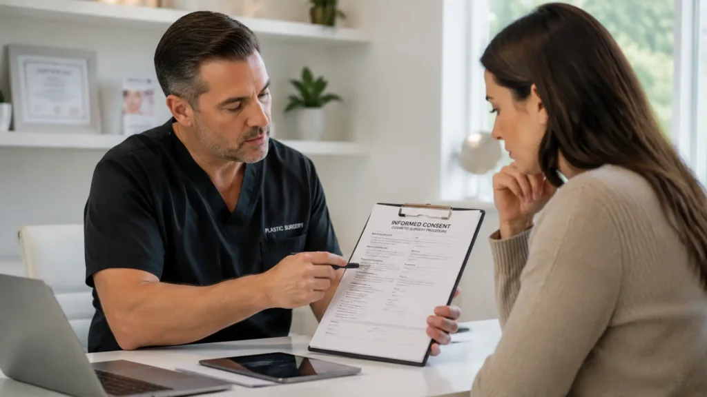 how to claim for cosmetic surgery gone wrong informed consent discussion