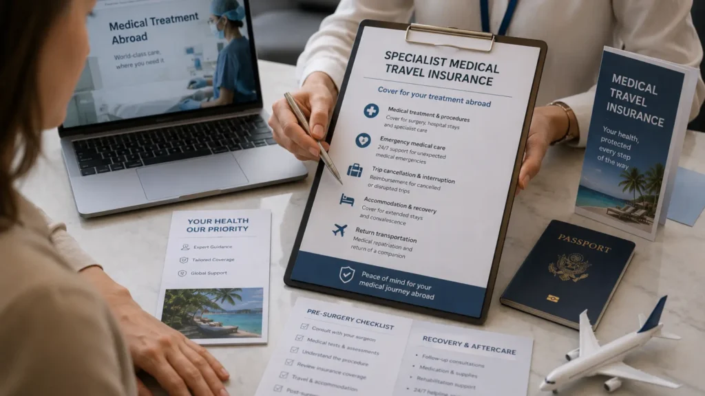 Reading travel insurance exclusions before cosmetic surgery abroad