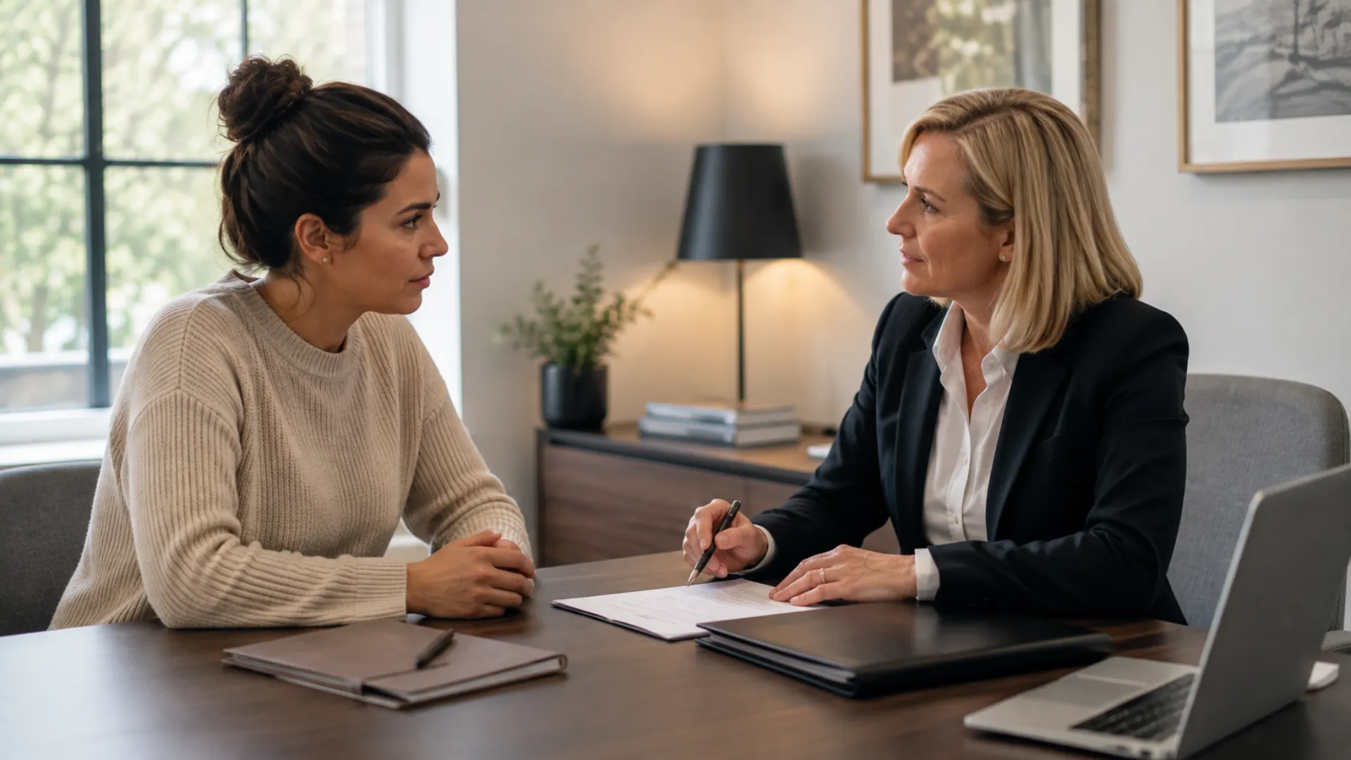 cosmetic surgery abroad vs UK - Client speaking confidentially with a claims adviser about a cosmetic surgery or dental negligence claim